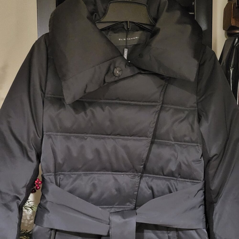 ELIE TAHARI black down-filled puffer coat BNWT